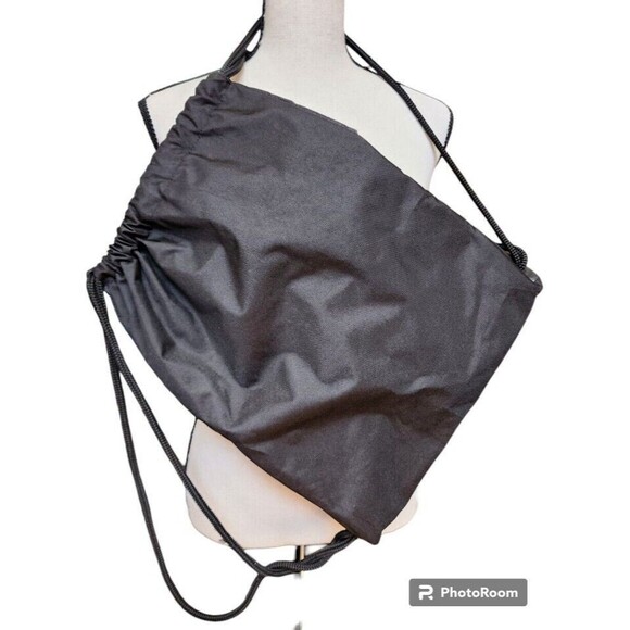 Adidas Backpack Lightweight Black Sackpack Gym School Beach - Picture 3 of 7